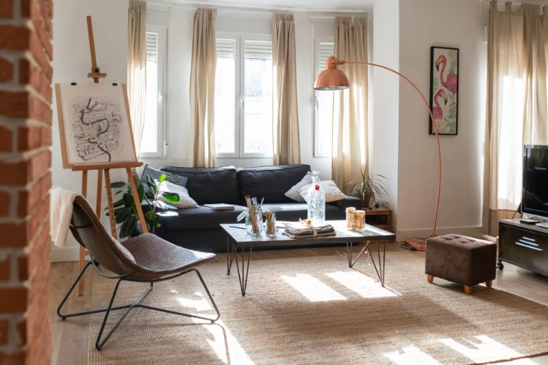 Short term rental living room